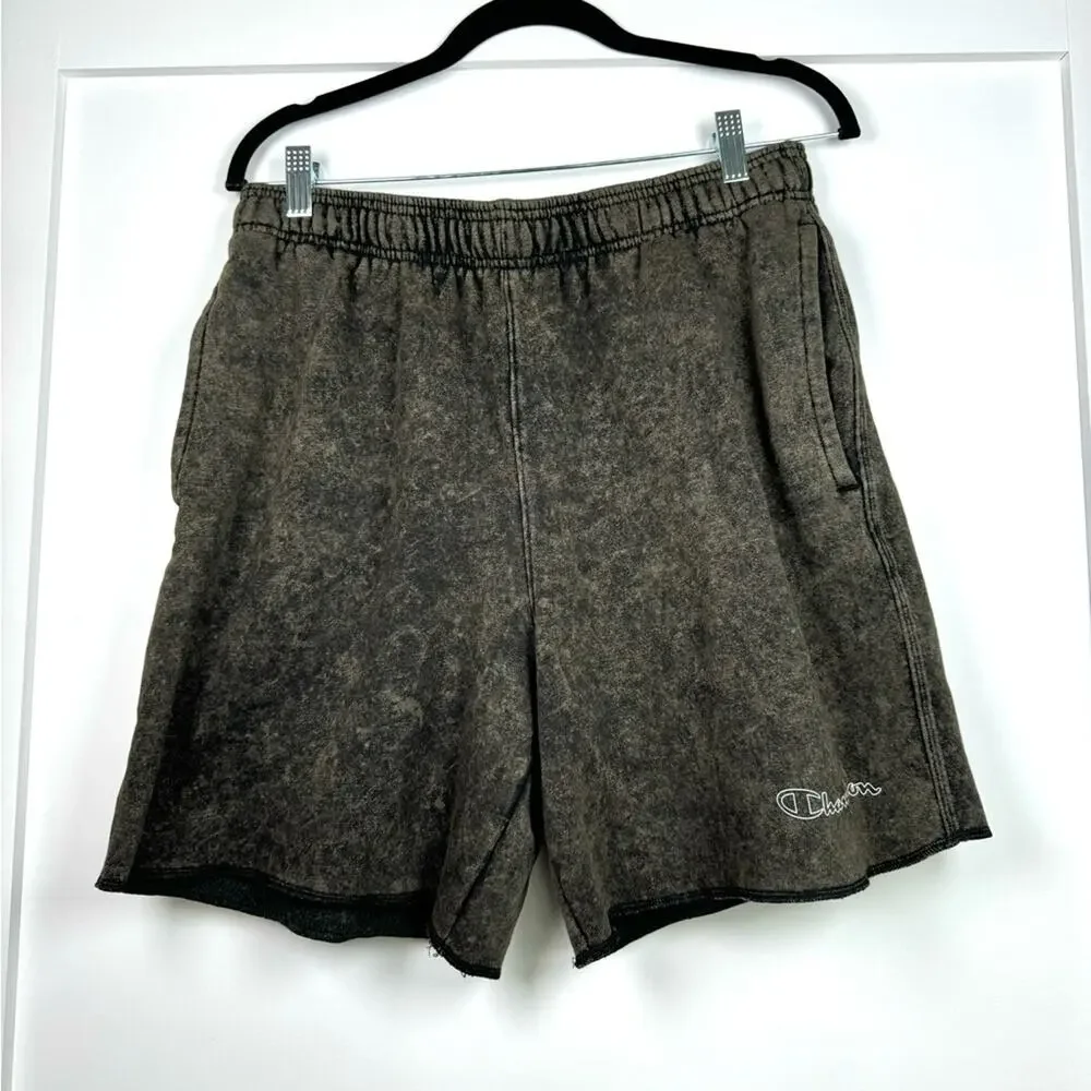 Champion Acid Wash Champion Logo Shorts 6in Size Medium
